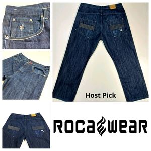 Men's ROCAWEAR Jeans Dark Blue  With 42W
